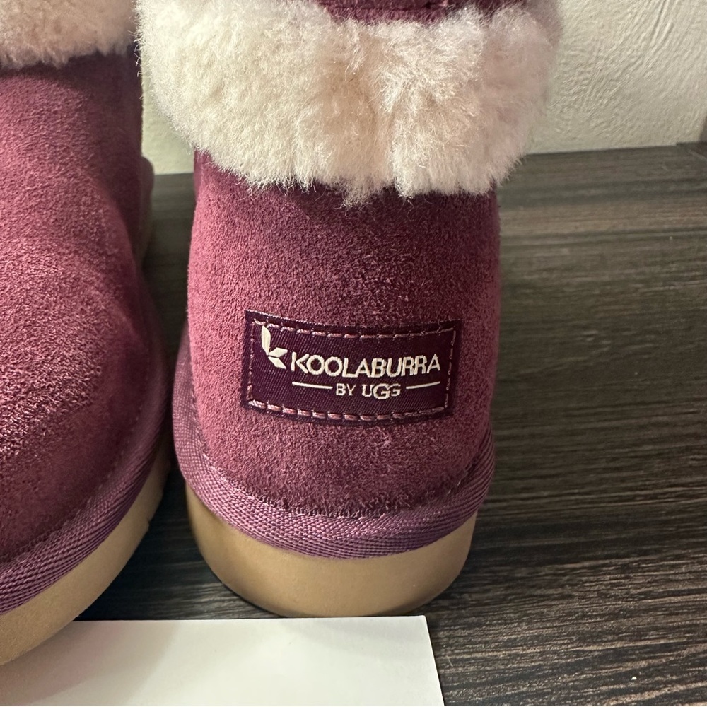 Koolaburra by UGG Barlee suede Ankle Boot Plum Purple size Women 7 - Picture 3 of 13